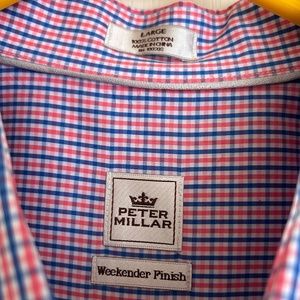 Peter Millar Weekender Finish Button Down - EUC